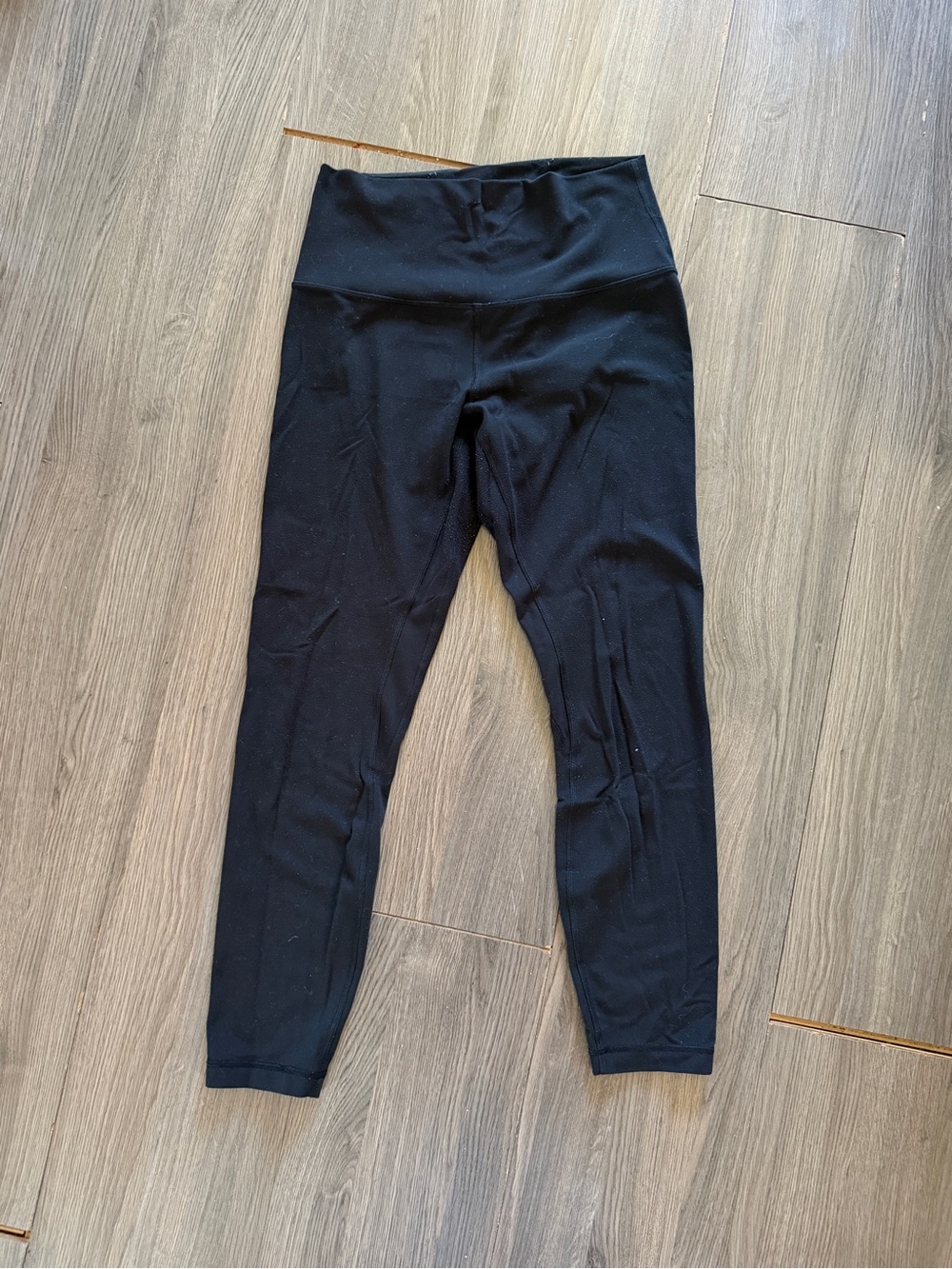 lululemon athletica cropped  Black High-Waist Leggings - Picture 2 of 5
